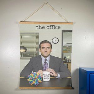 The Office Canvas Wooden Gold Hanger 24”x17.5”